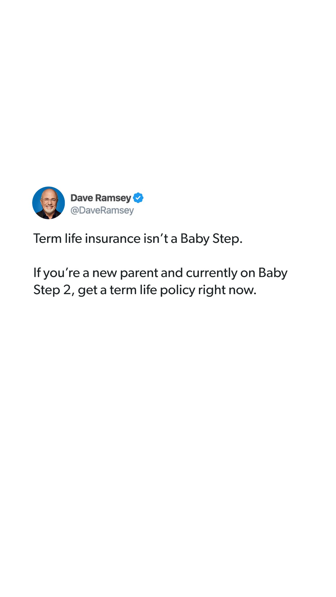 Dave Ramsey Facebook ad