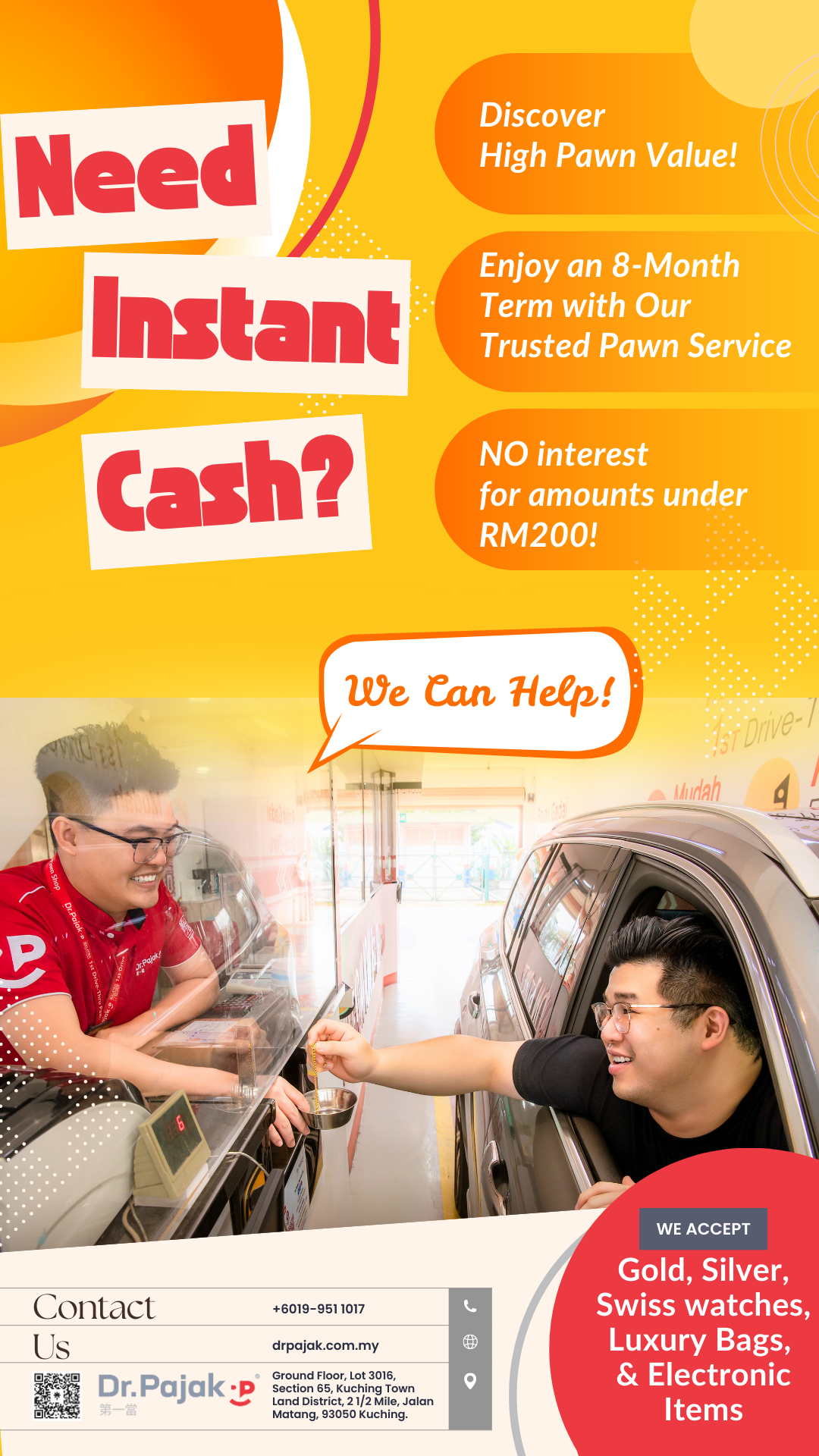 Dr.Pajak - The 1st Drive-Thru Pawn Shop Facebook ad