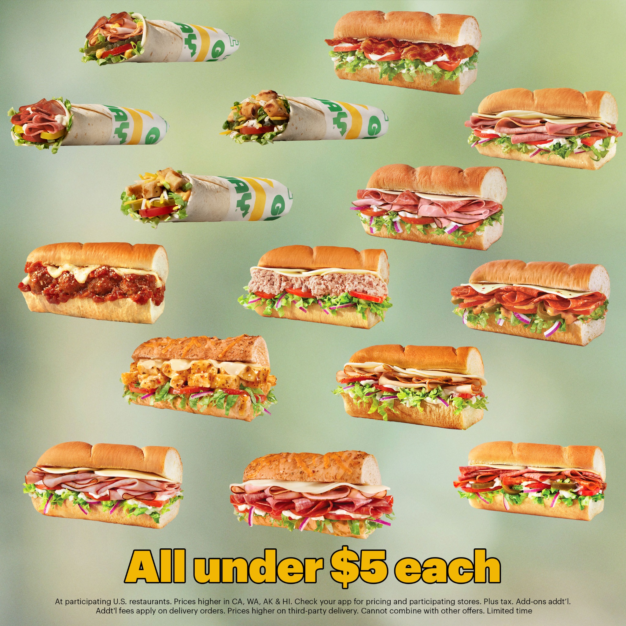 Subway Facebook ad
