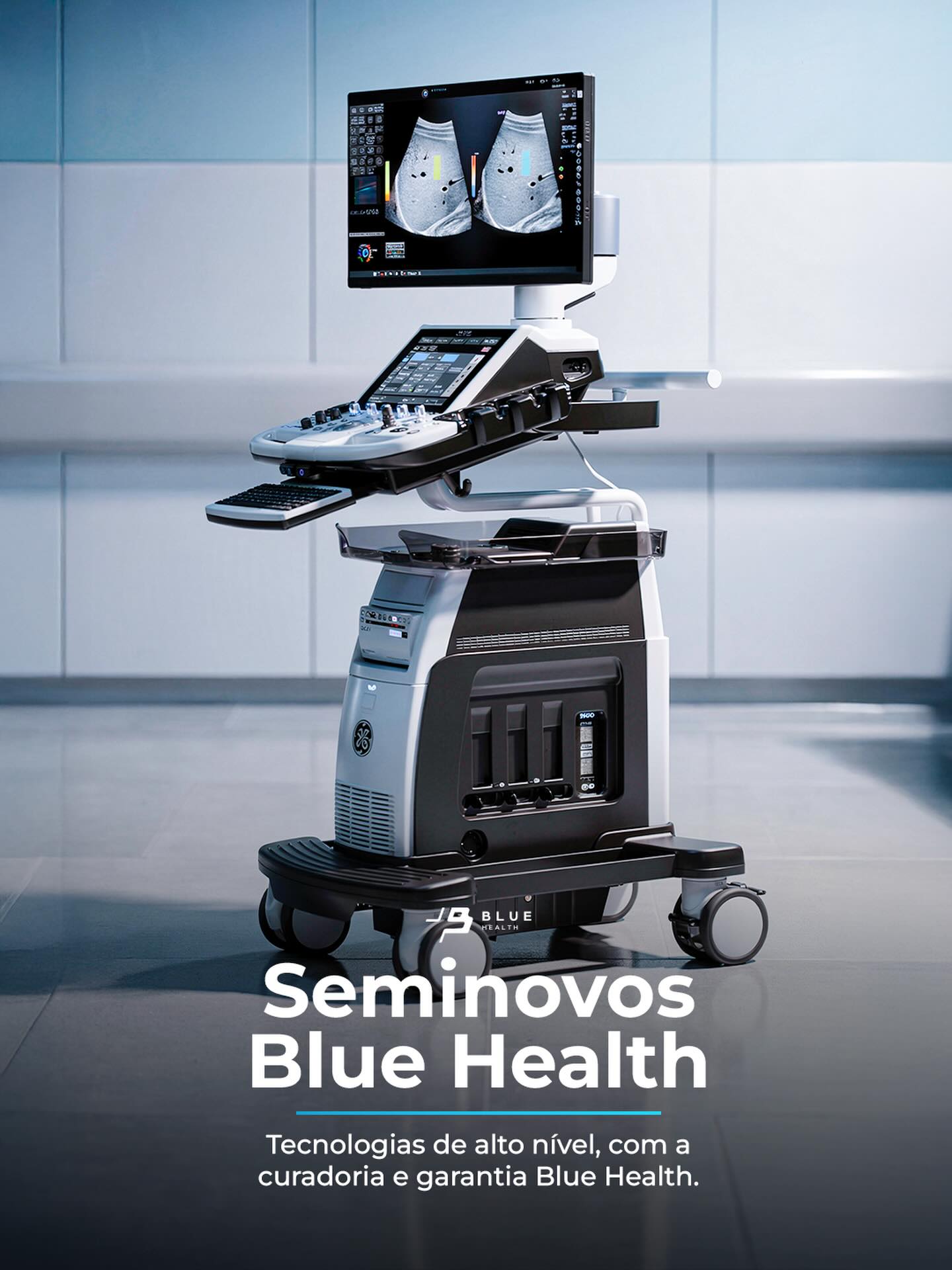 Blue Health Facebook ad: Tecnologia de alto nível, com condições especiais.