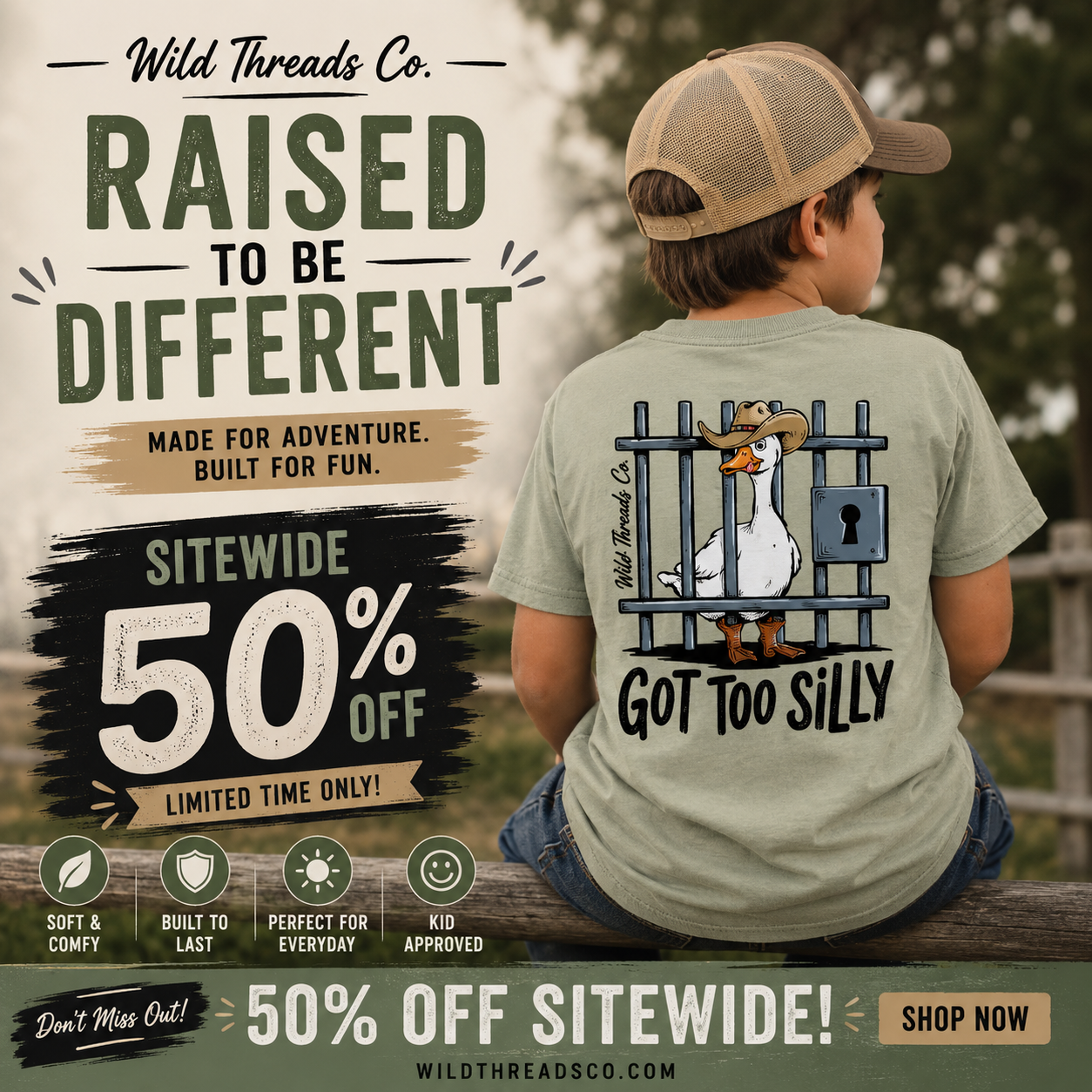 Wild Threads Co Facebook ad