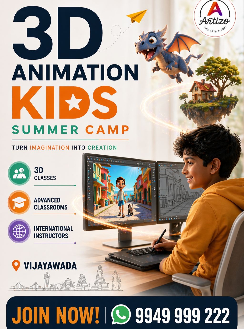 Artizo Facebook ad: Turn Your Child’s Screen Time into *Creation Time!*