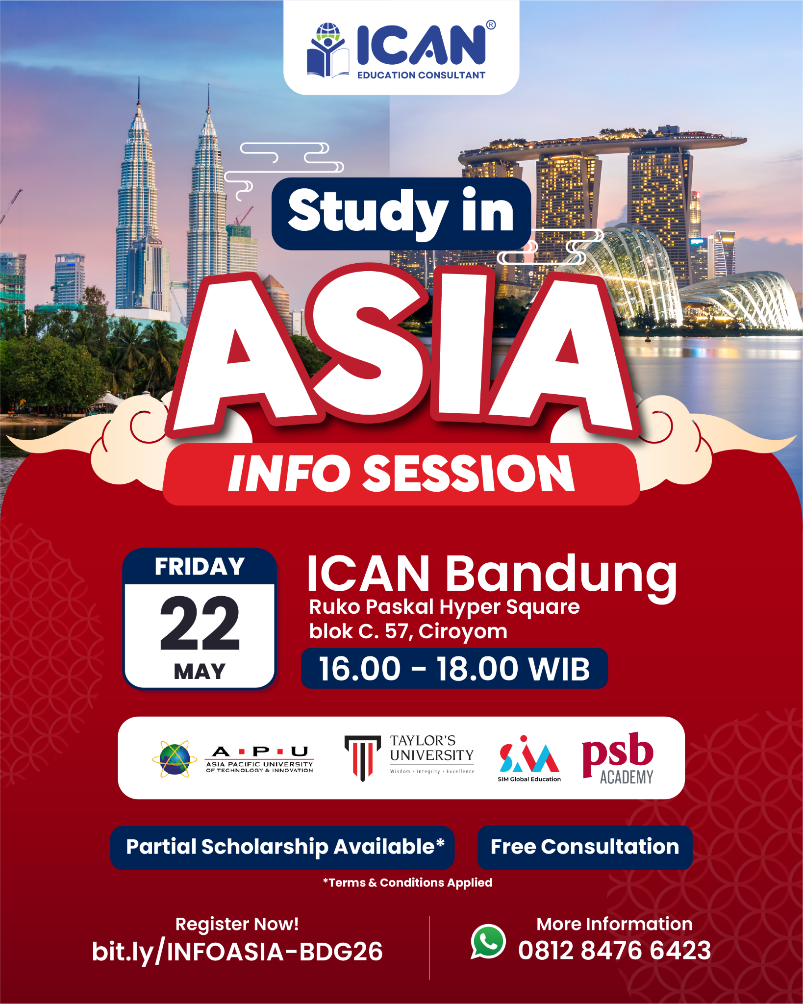 ICAN Education Consultant Facebook ad from Apr 21, 2026