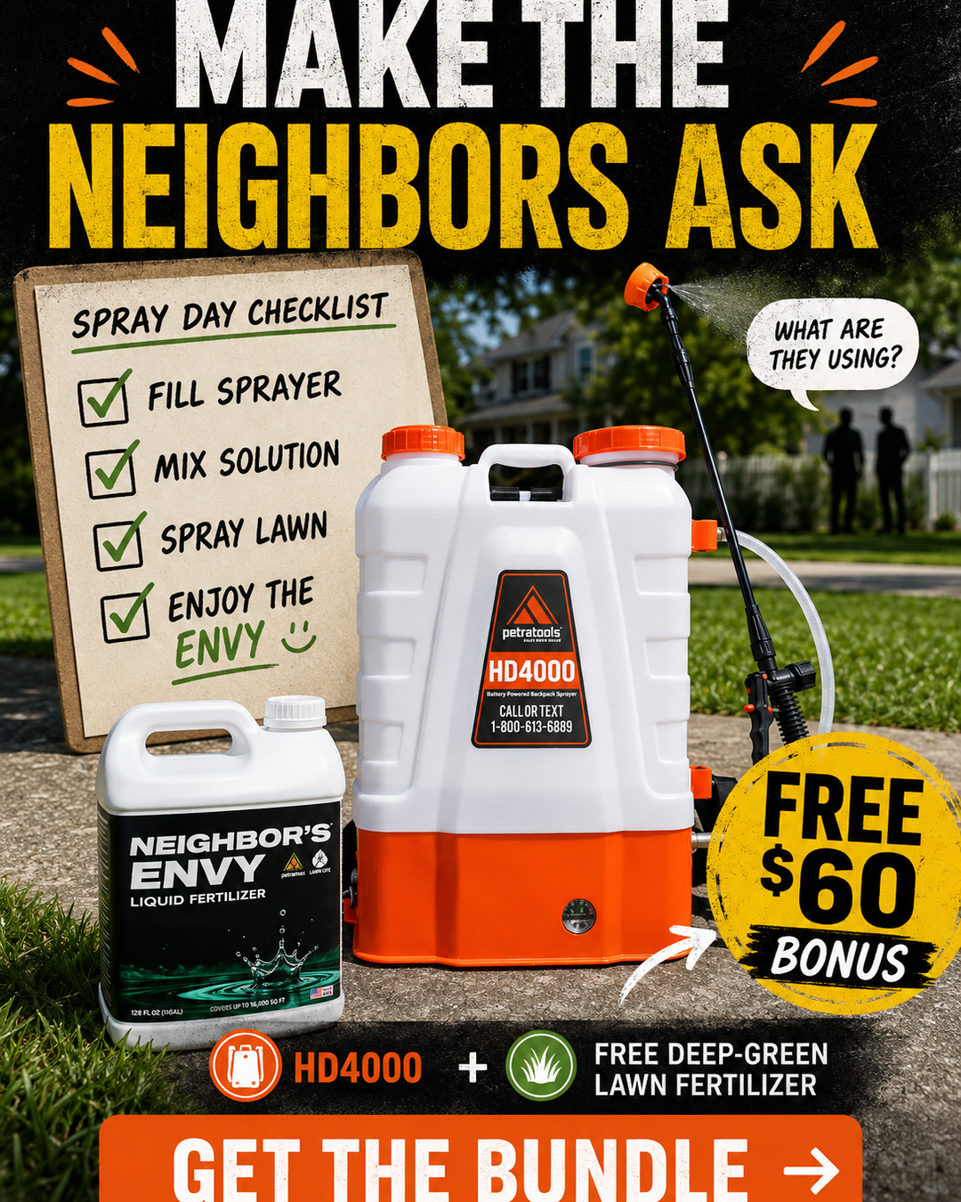 PetraTools Plus Facebook ad: Your Lawn Deserves the Best Start