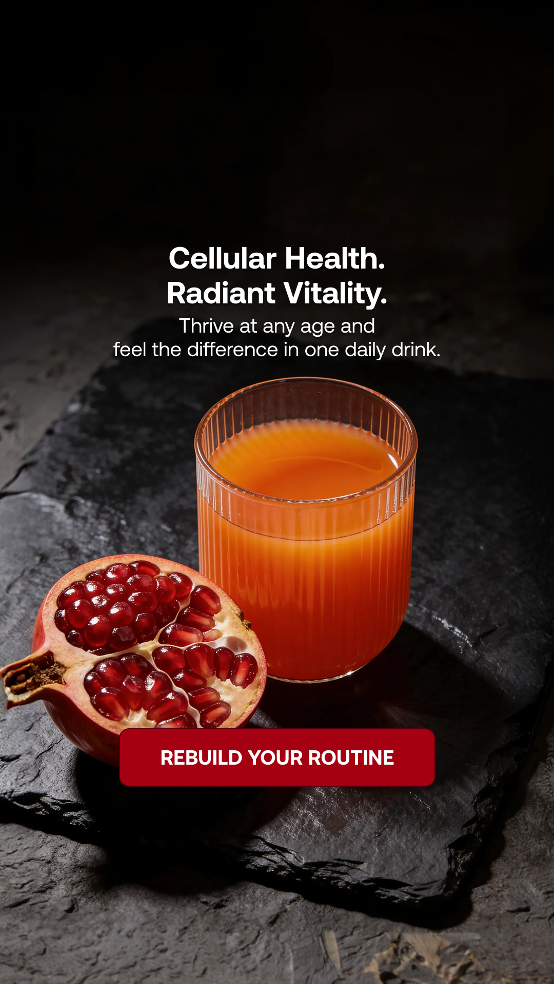 IM8 Facebook ad: Aging is Natural. Slowing Down Doesn't Have To Be.