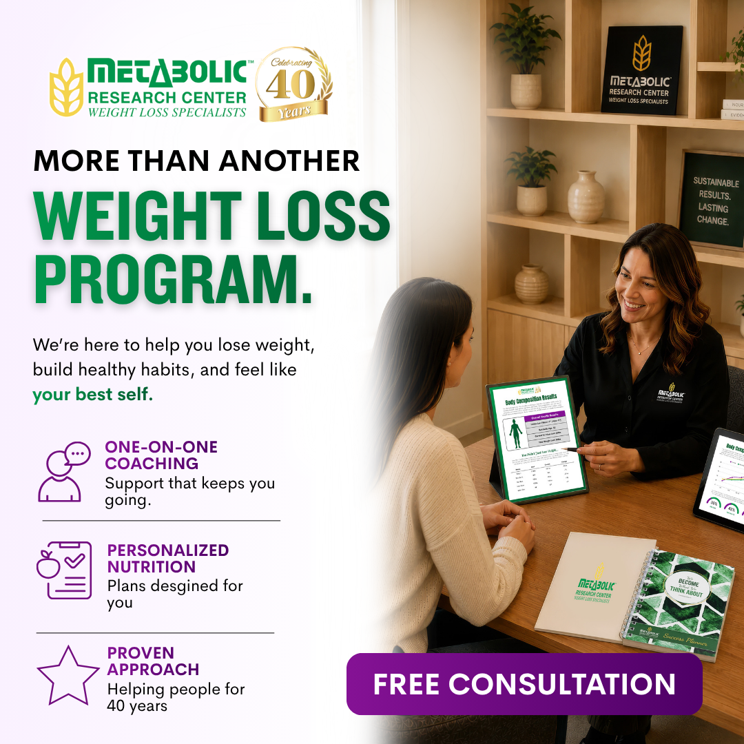 Metabolic Research Center Facebook ad