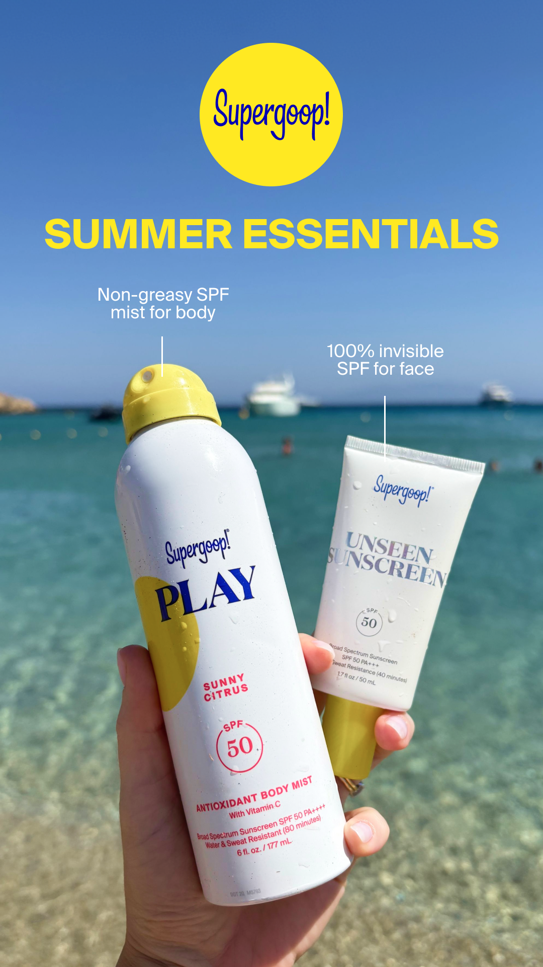 Supergoop Facebook ad