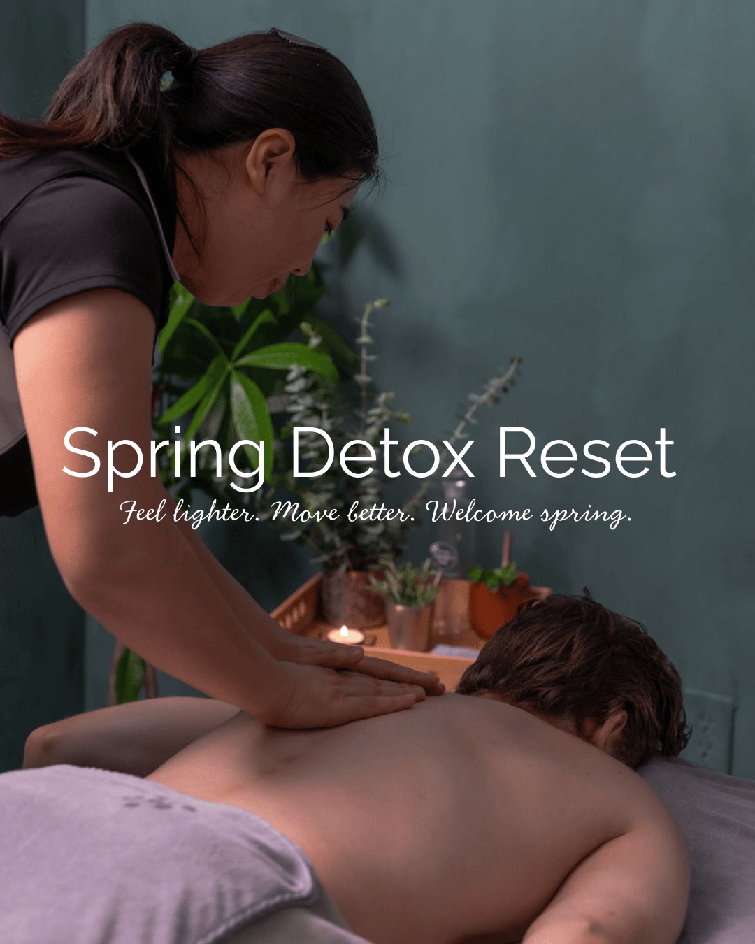 Massage Therapy Works Facebook ad: Welcome spring with a reset that helps you…