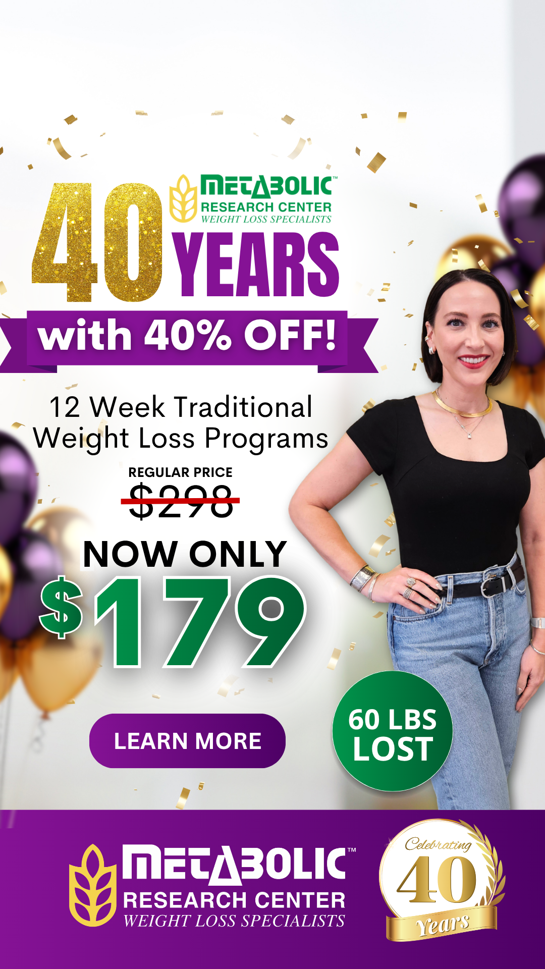 Metabolic Research Center Facebook ad