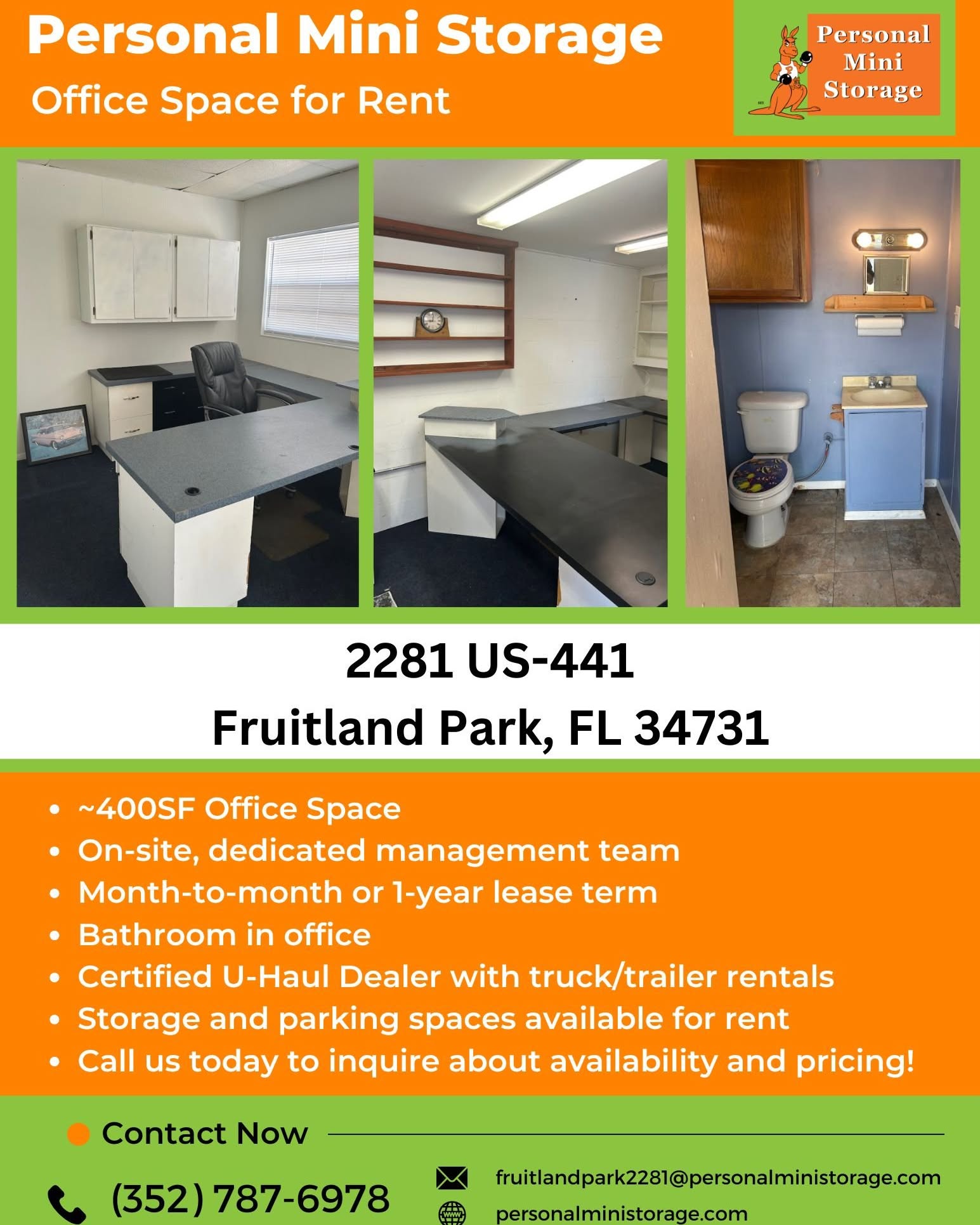 Jake Smith Facebook ad: Office Space For Rent! Below Market Rate