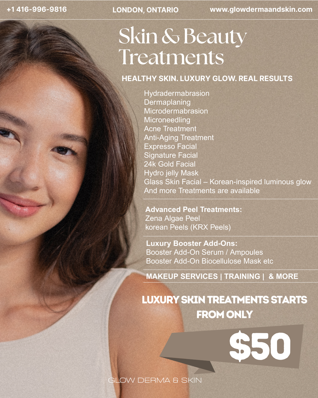 Glow Derma and Skin Facebook ad: ZENA ALGAE PEEL