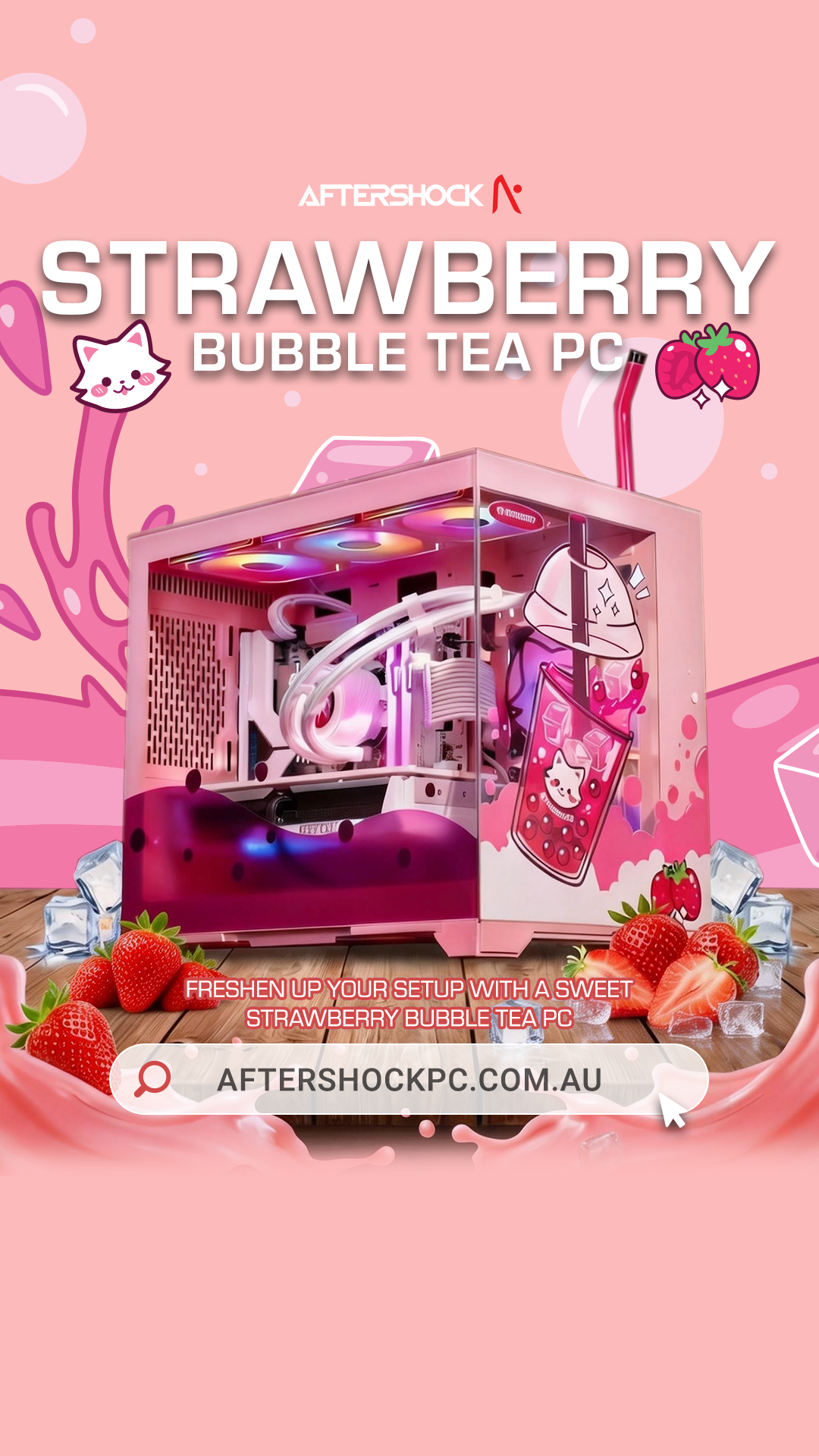AFTERSHOCK PC Australia Facebook ad