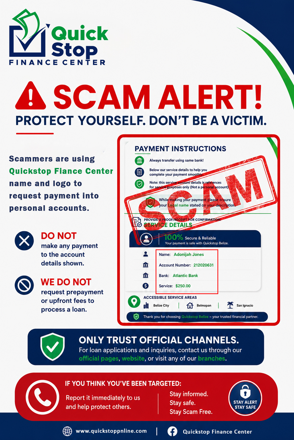 Quickstop Finance Center Facebook ad