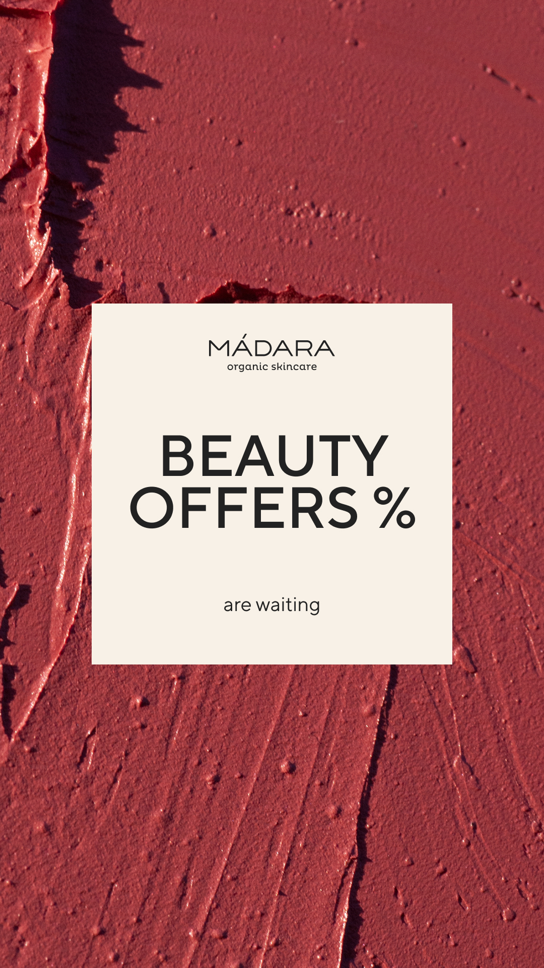 Mádara Organic Skincare Facebook ad