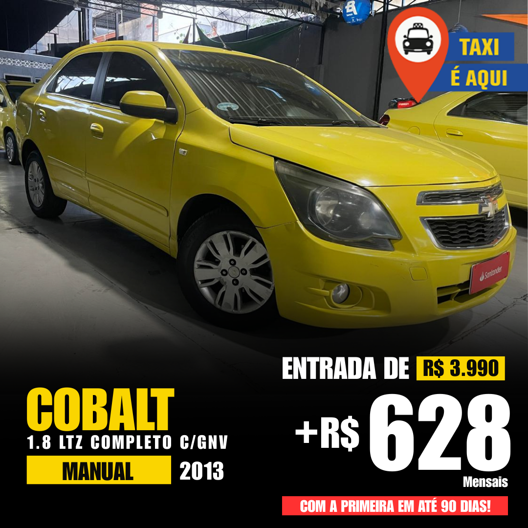 Táxi é Aqui Facebook ad: CHEVROLET COBALT 1.8 LTZ C/GNV 2013