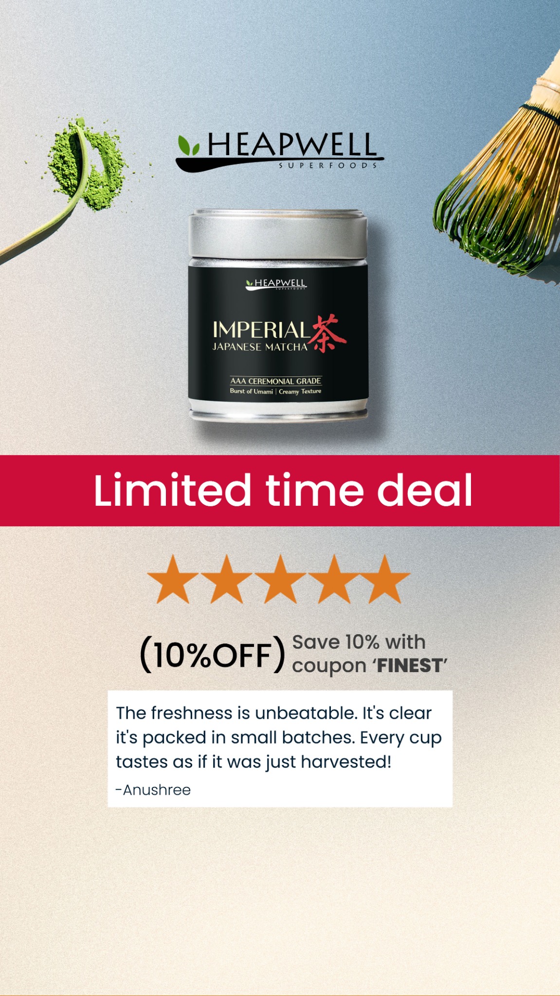 Heapwell Superfoods Facebook ad