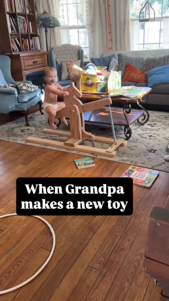 Shoes & Friends Facebook ad: Download The Wooden Rocking Horse DIY Plans
