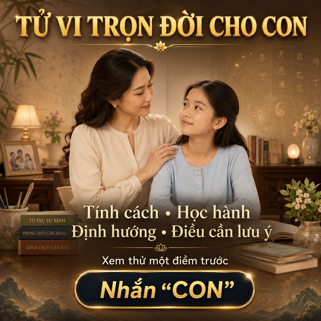 Tử vi Lâm Trạch Facebook ad: Tử vi trọn đời cho con