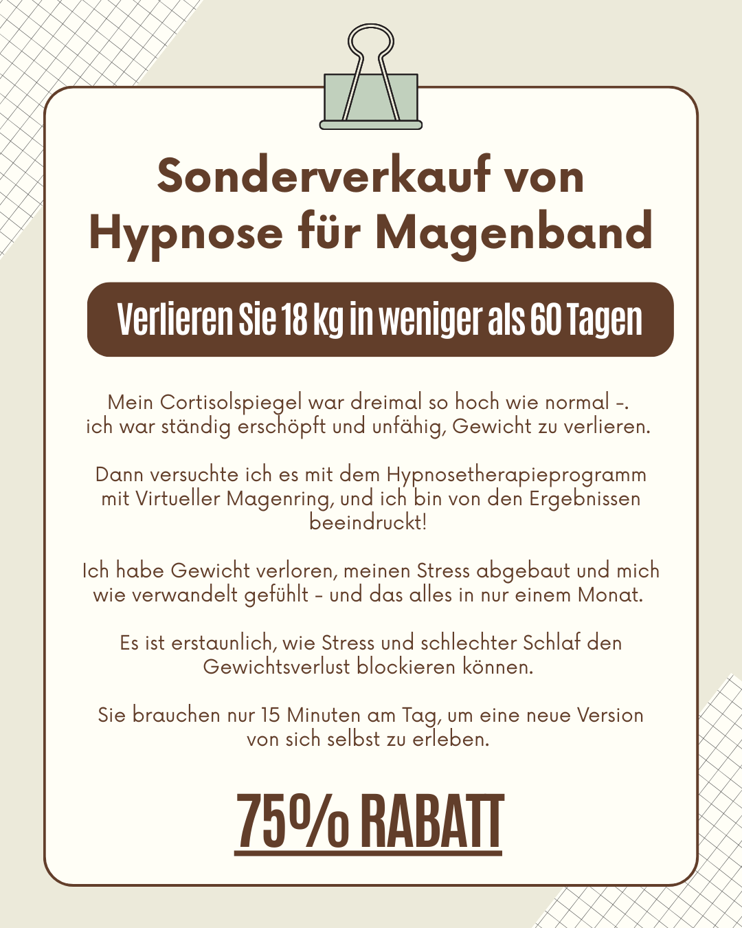 Hypnozio: power of hypnotherapy Facebook ad