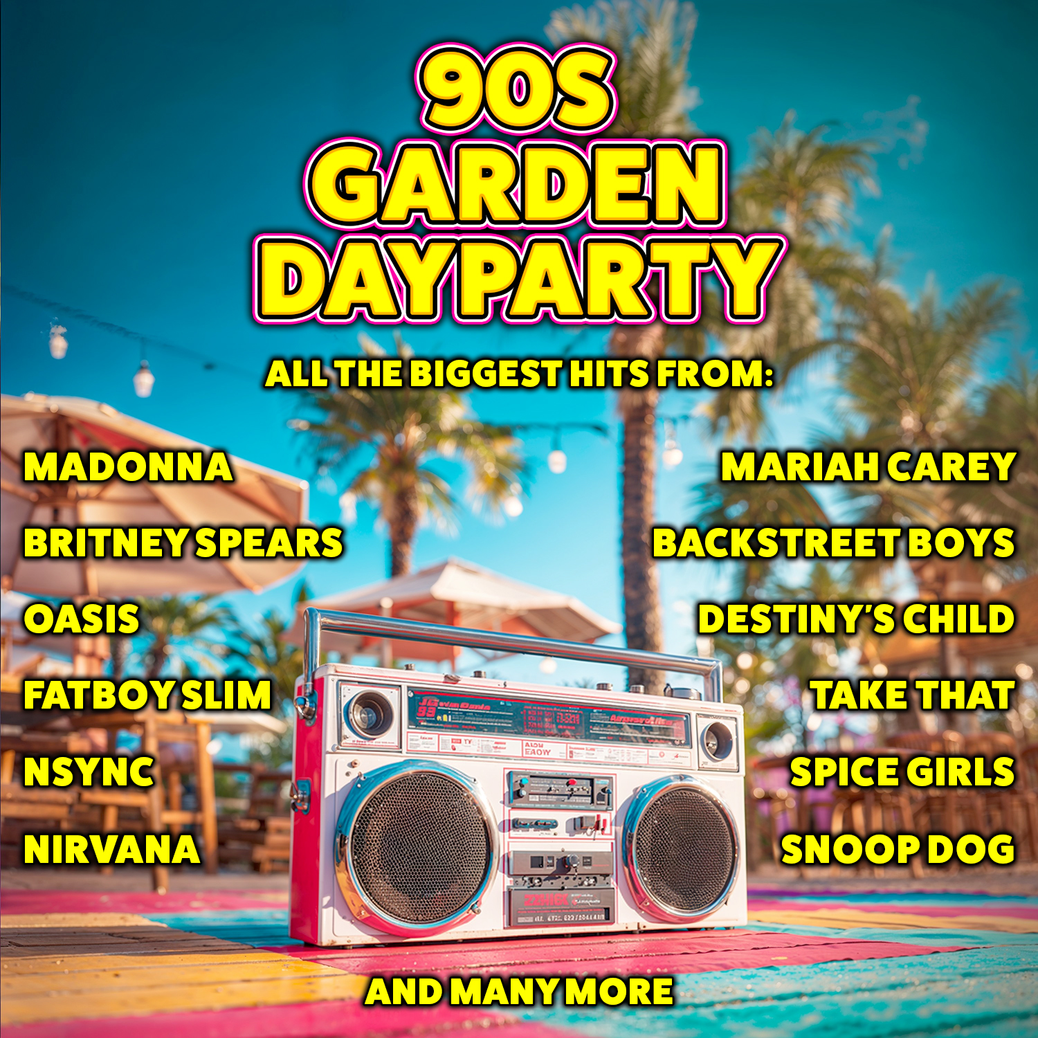 Garden Day Party Facebook ad: 90s Garden Day Party: Newcastle at Ouseburn Garden…