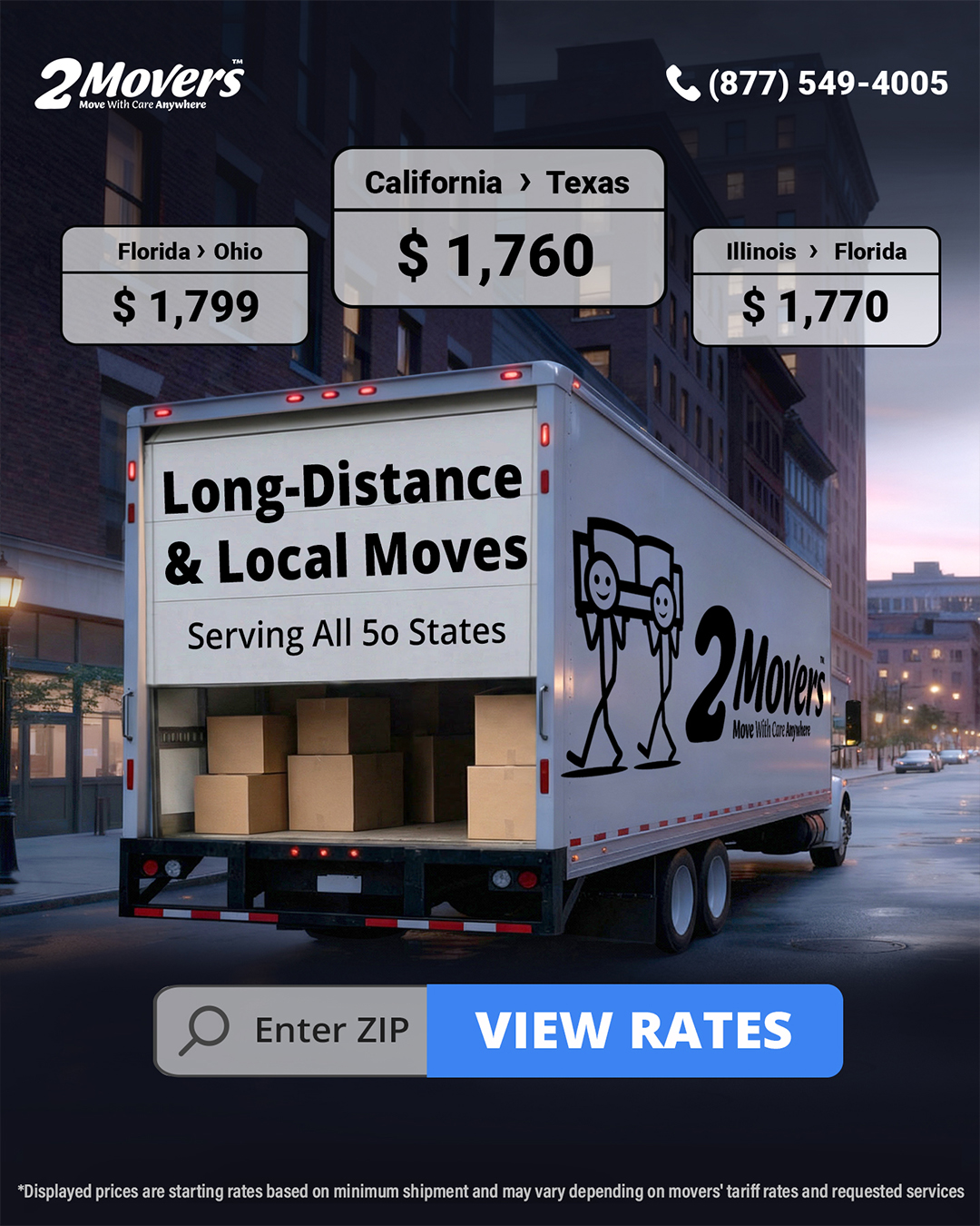 Two Movers Facebook ad