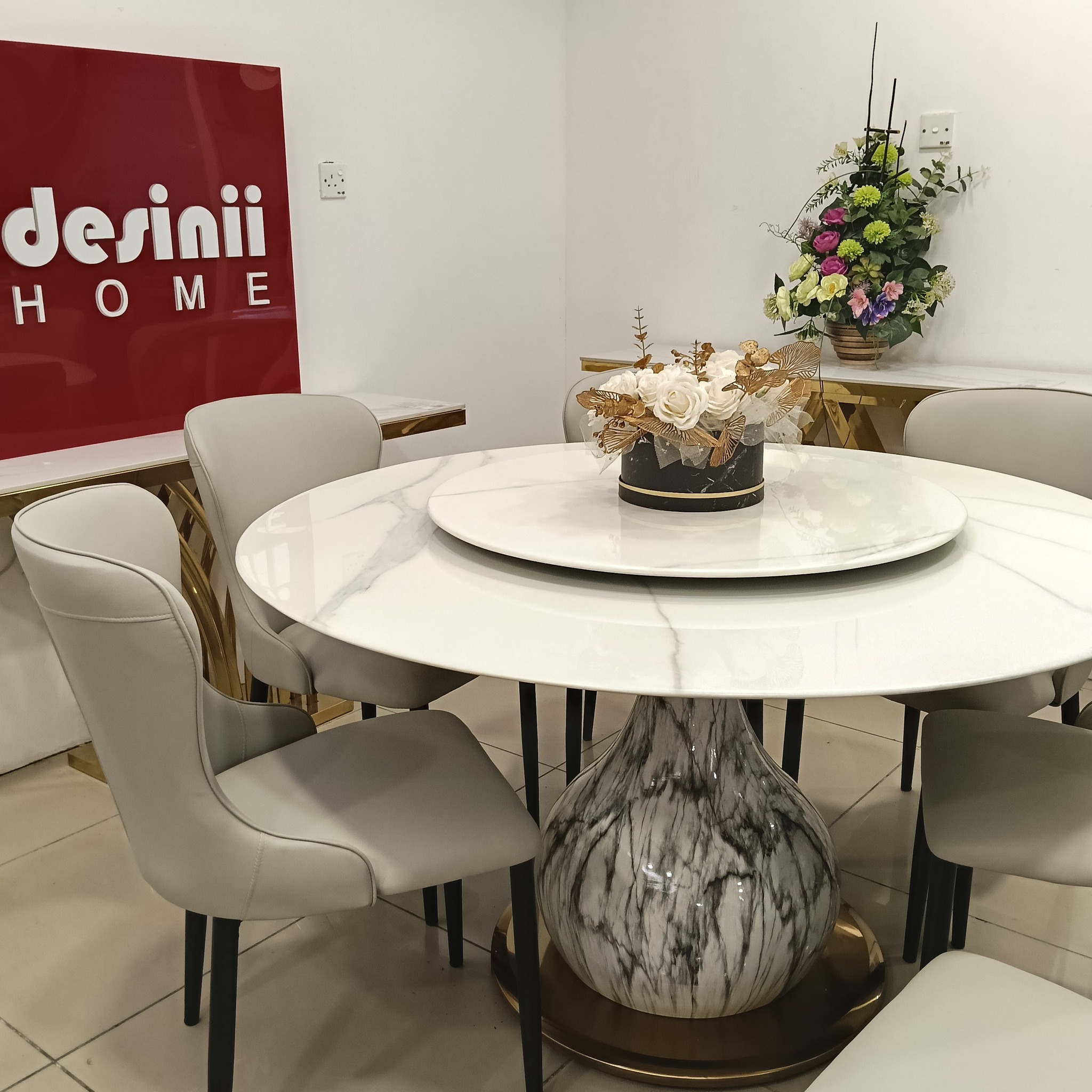 Metro Home Living Furniture, Kuching Facebook ad: New Arrival Dining Collection, Elevate Your Dining…