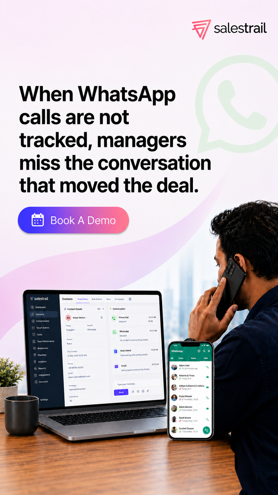 Salestrail Facebook ad from Aug 19, 2026