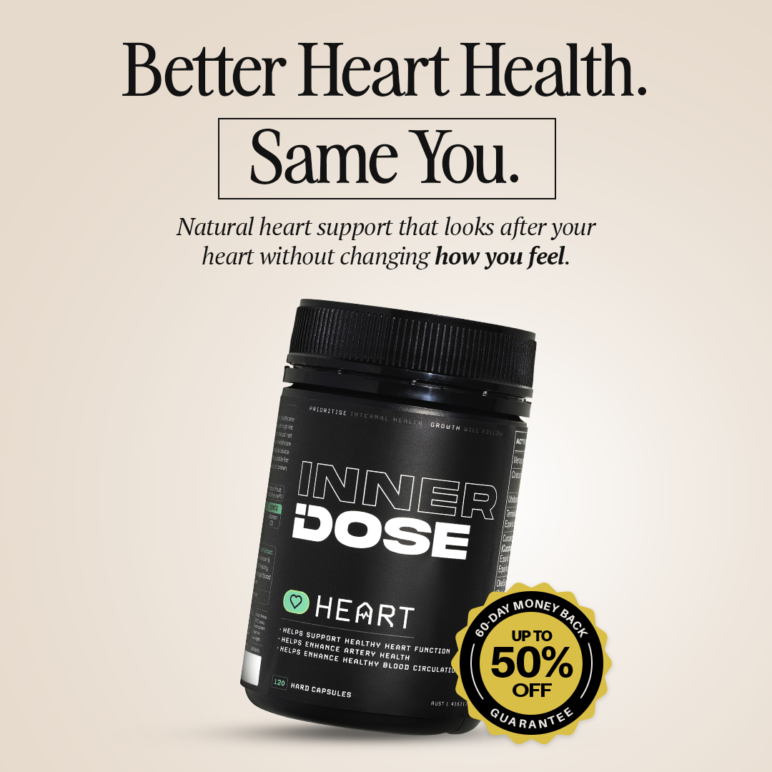 Inner Dose Facebook ad: Improve BP & Cholesterol Naturally