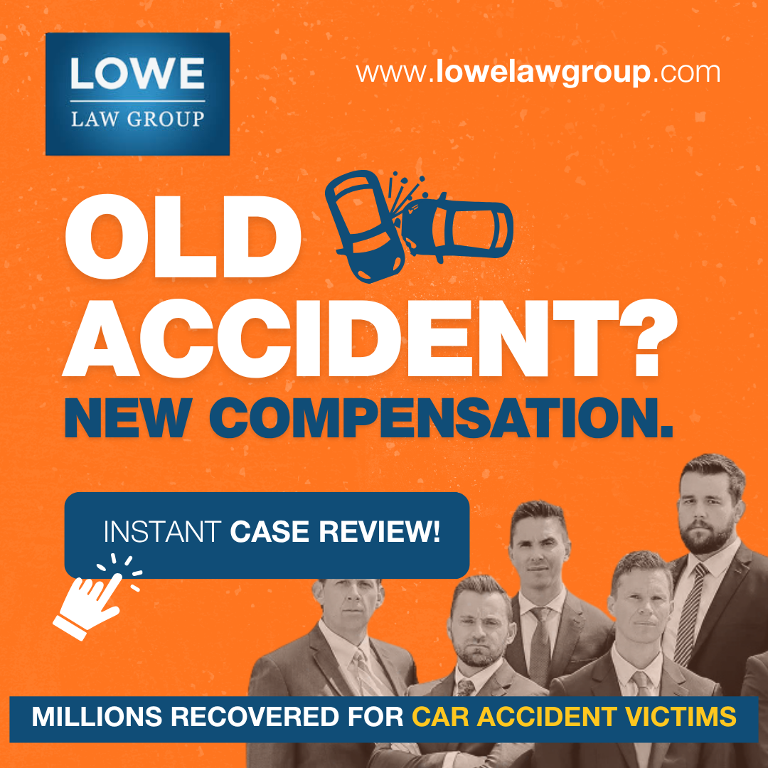Lowe Law Group Facebook ad: Free Case Review in MINUTES