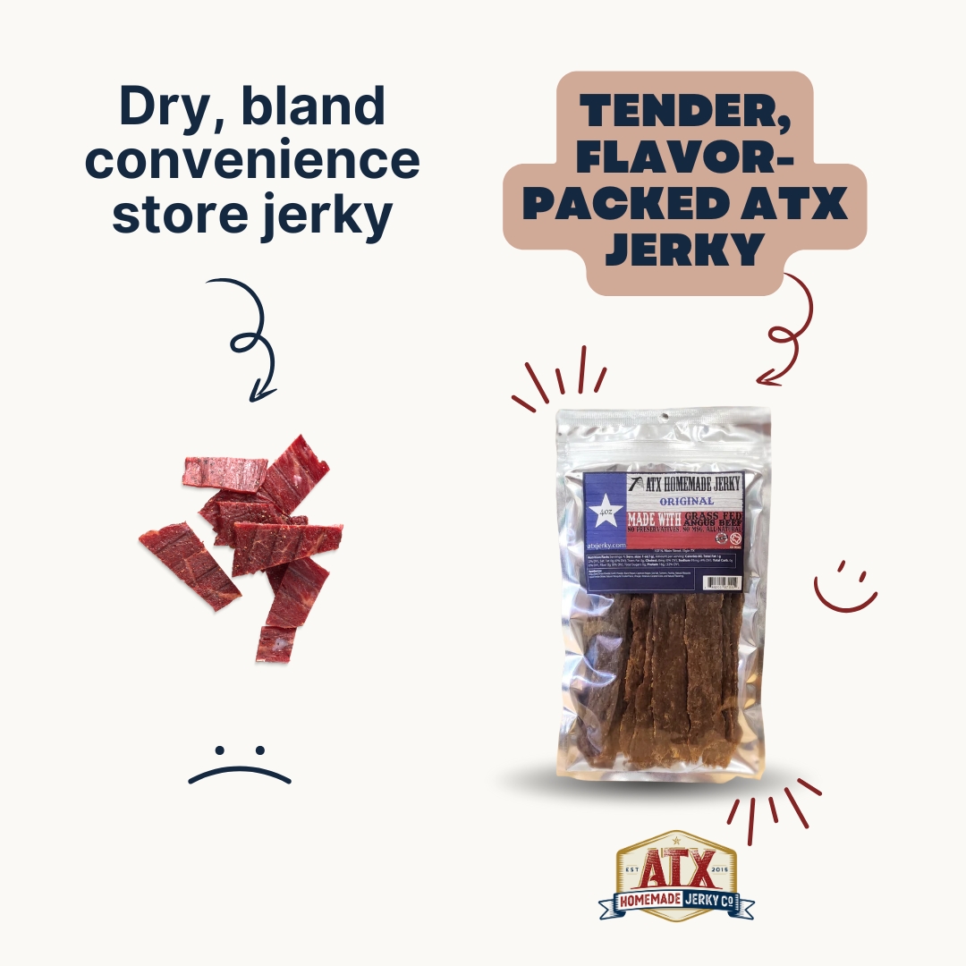 ATX Jerky Facebook ad: Texas-Made Jerky