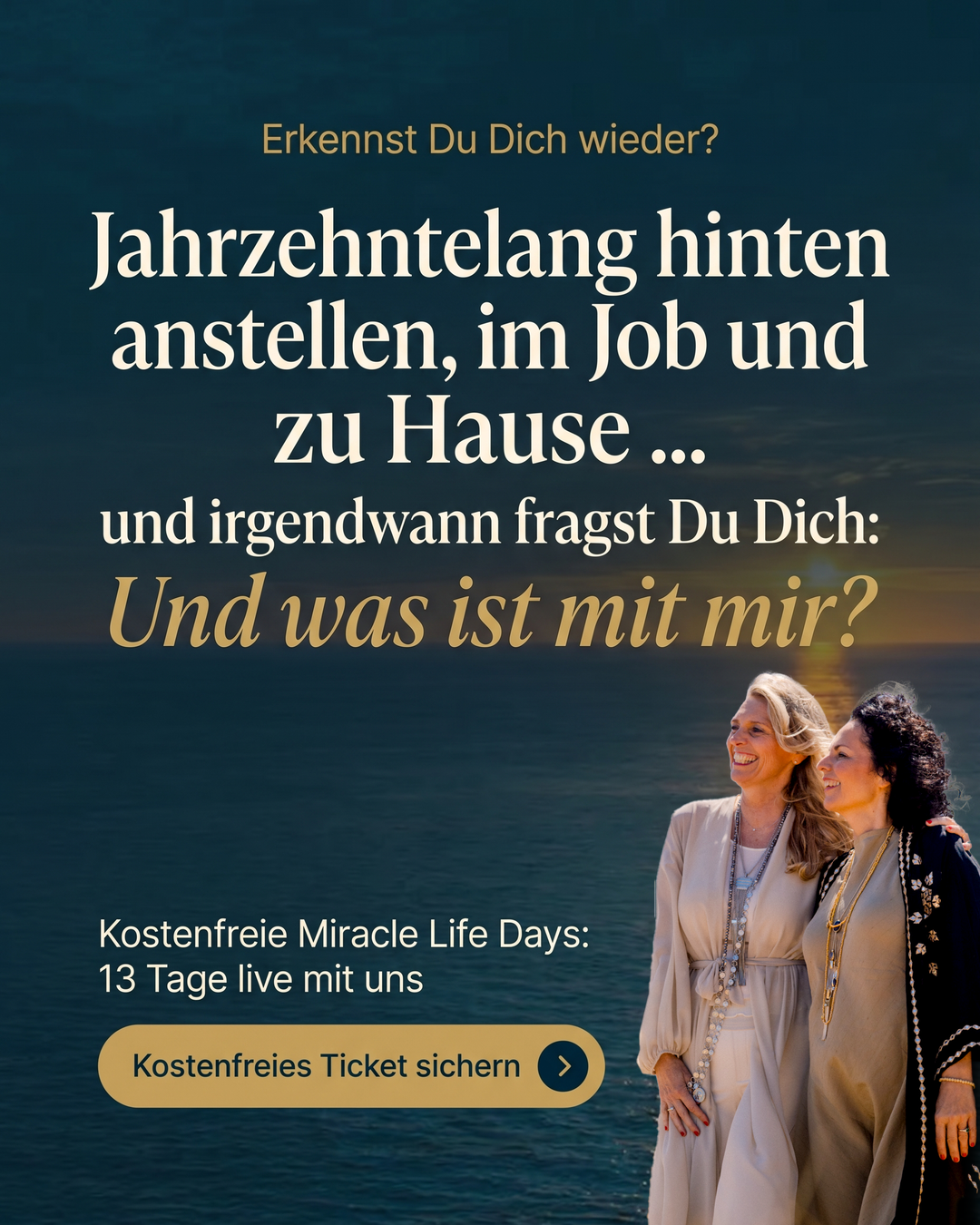 Susanne & Nicole Facebook ad: Online: Miracle Life Days