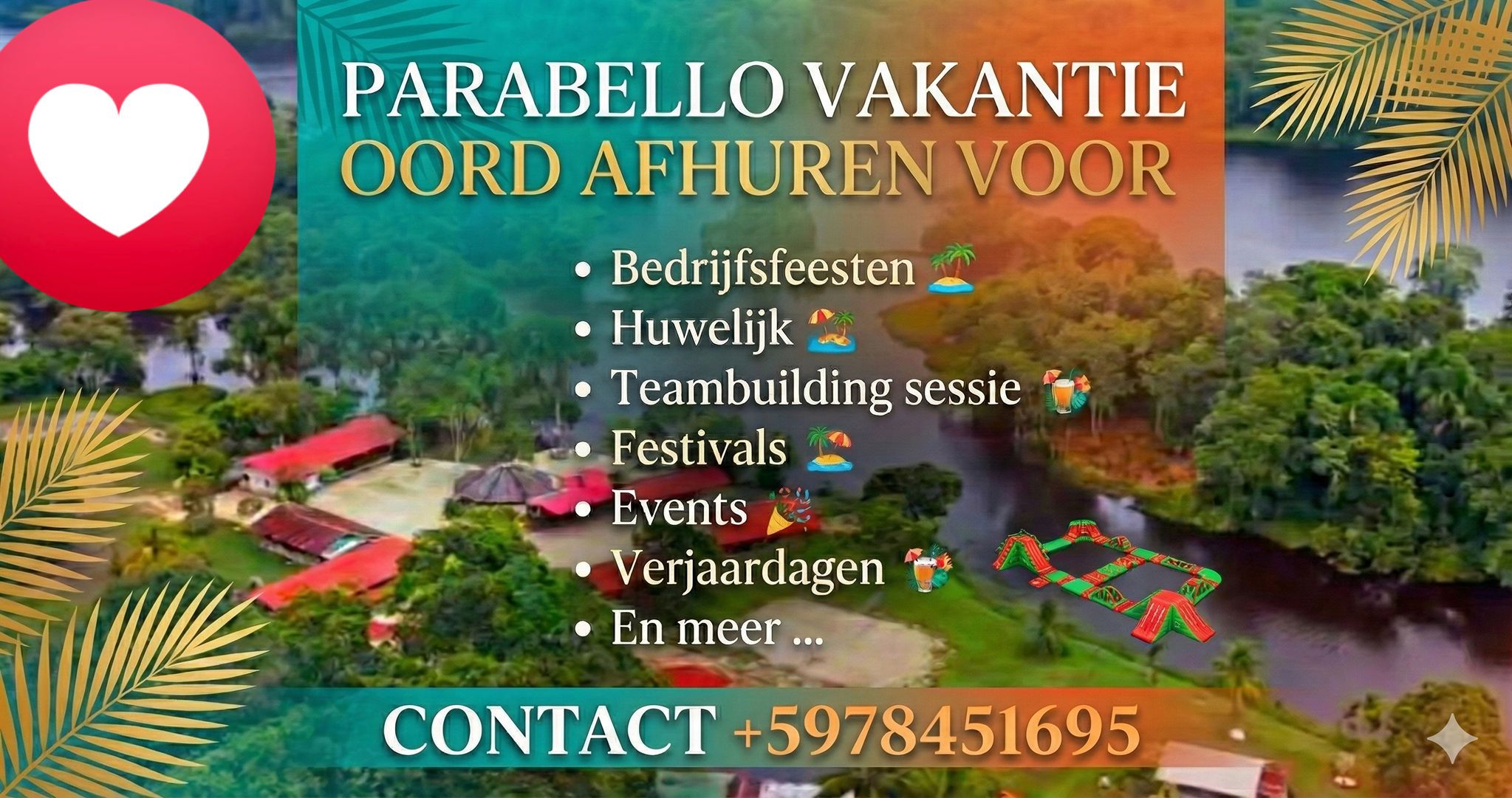 Parabello Suriname Facebook ad: Heb jij een event of een feestje?