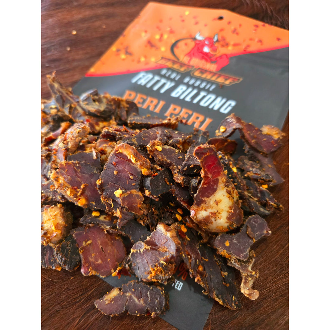 Beef Chief Jerky Facebook ad: The Wagyu of Beef Jerky.