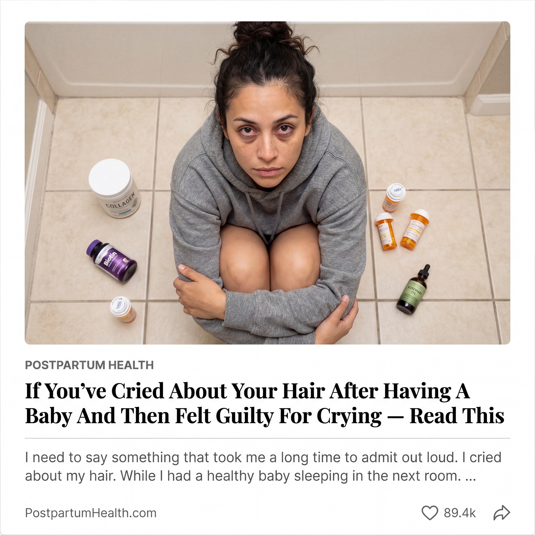 Jennifer Thompson Facebook ad: postpartum hair loss?