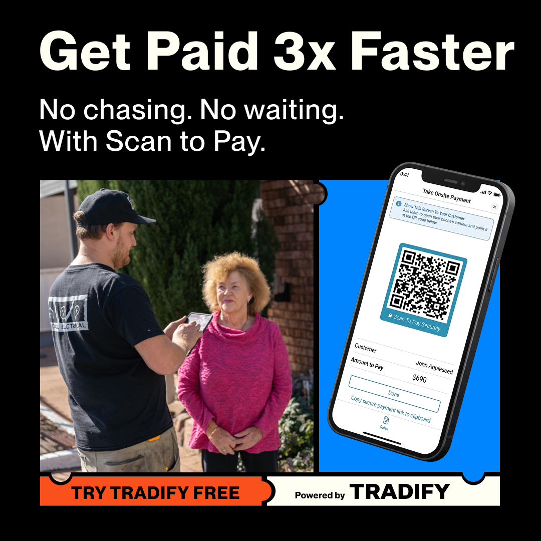 Tradify Facebook ad