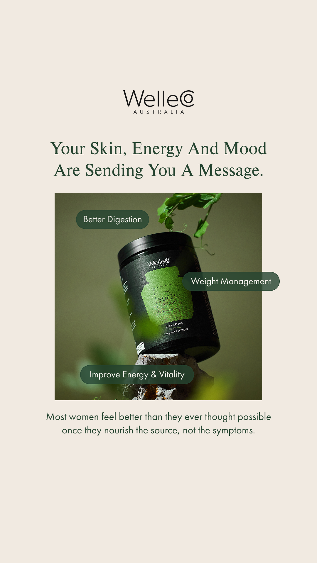 WelleCo Facebook ad