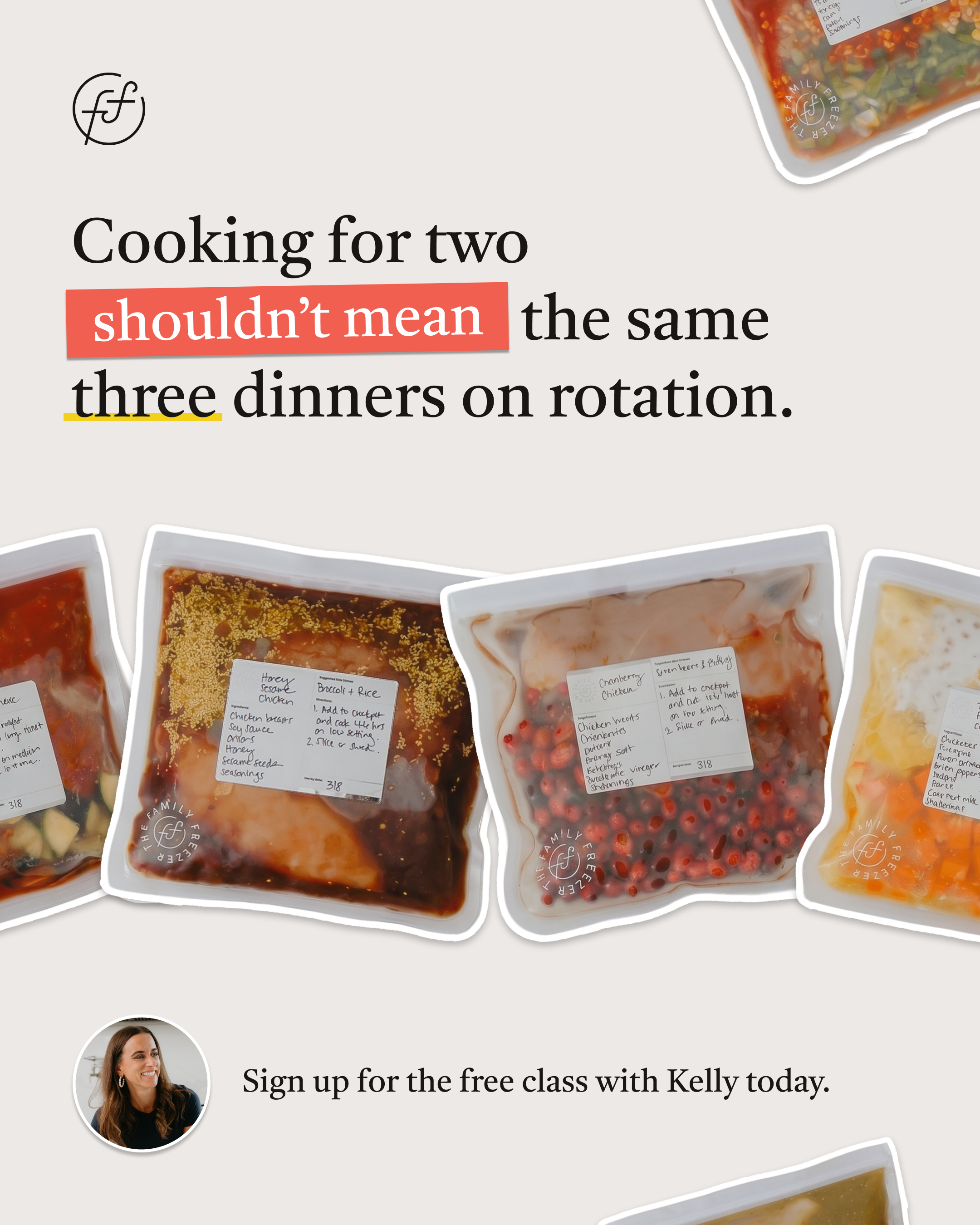 The Family Freezer Facebook ad