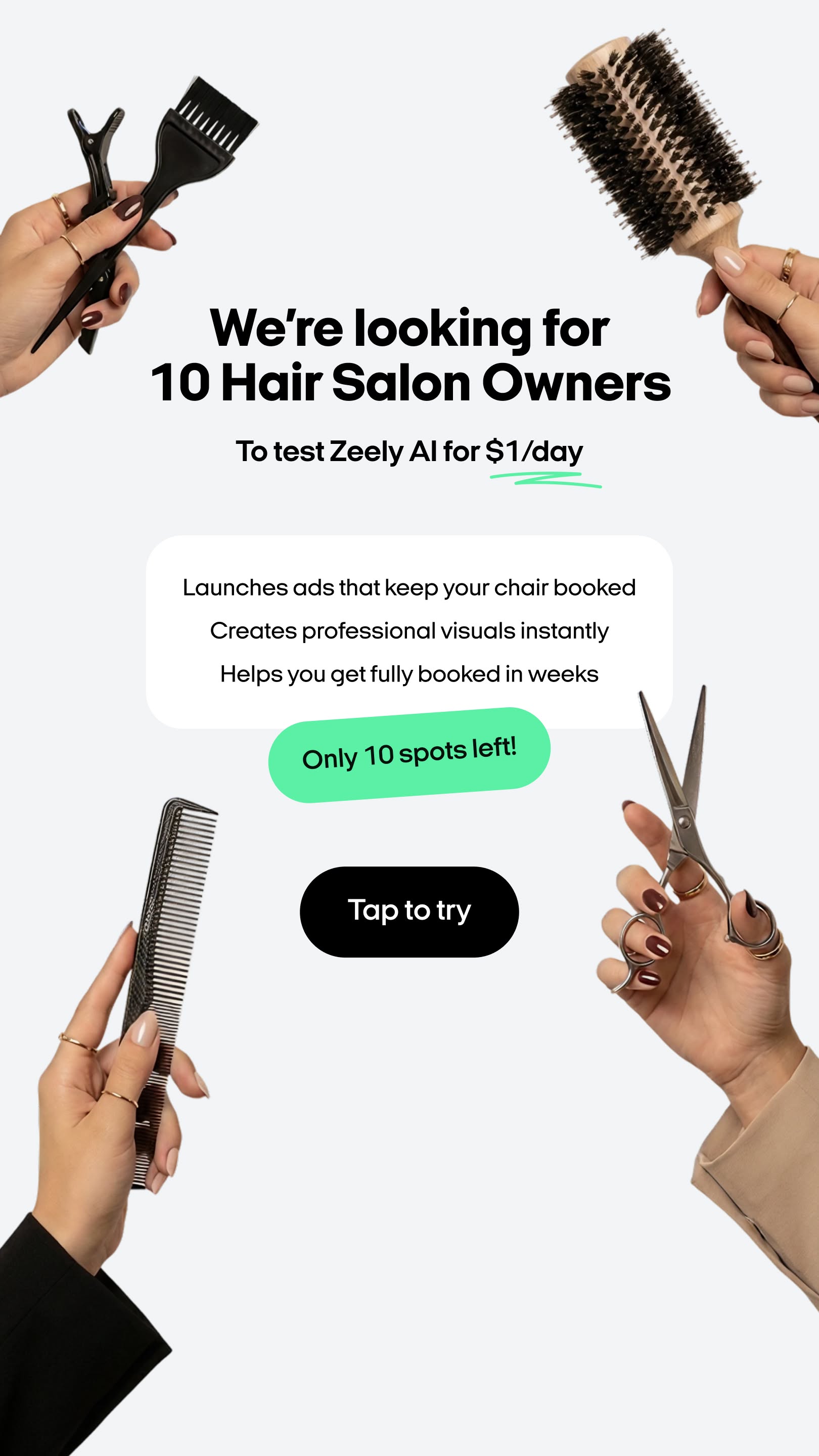 Zeely Facebook ad