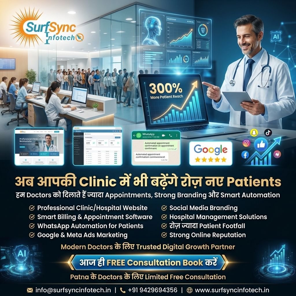 SurfSync Infotech PVT LTD Facebook ad: Smart IT Solutions for Every Industry!