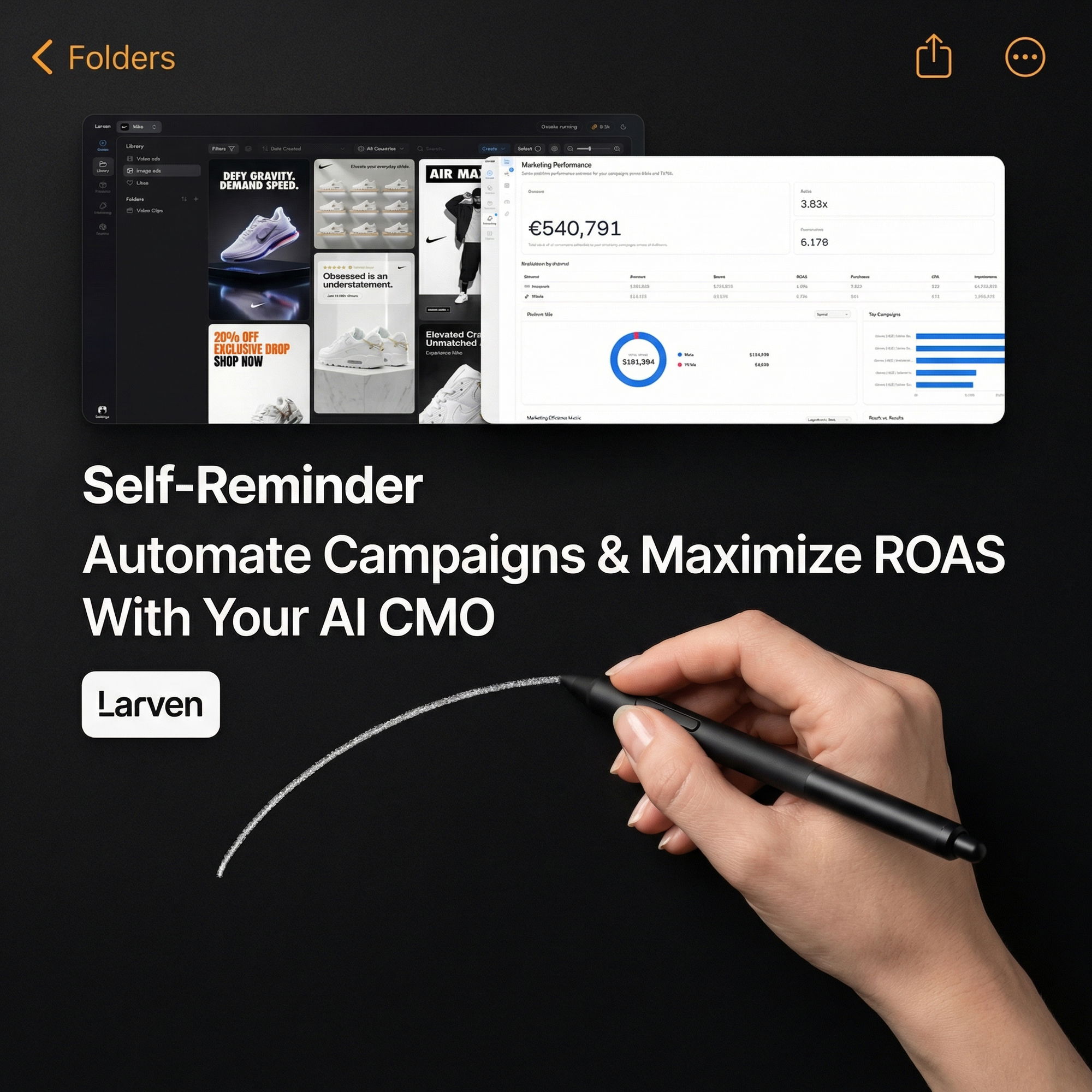 Larven AI Facebook ad
