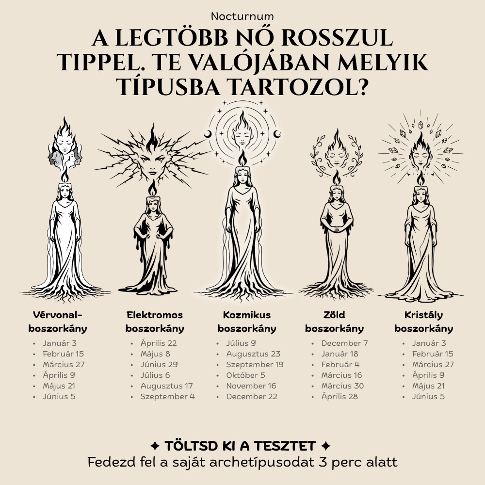 Nocturnum App Facebook ad: Milyen típusú boszorkány vagy?
