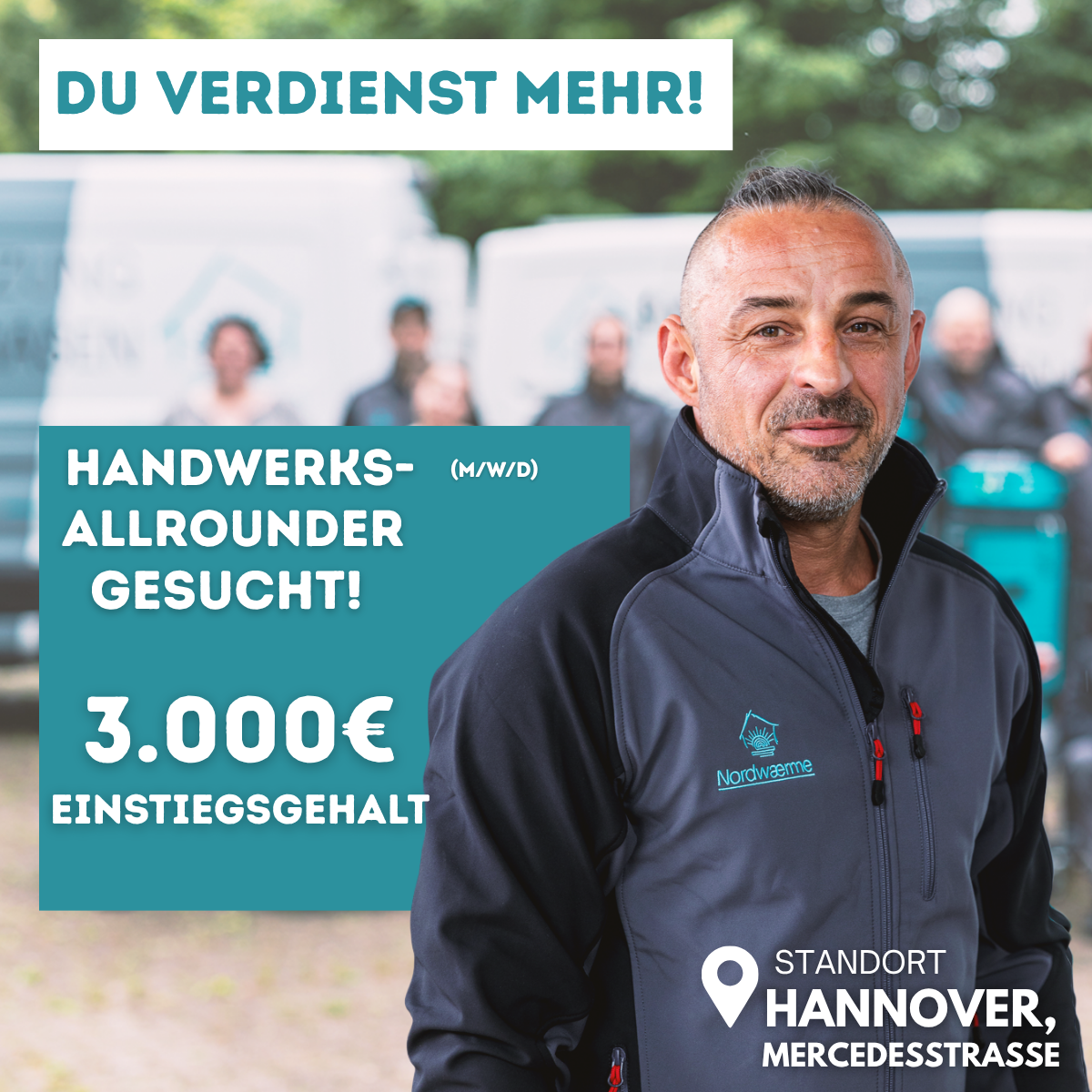 Nordwærme - Fußbodenheizung einfach einfräsen Facebook ad: Ab 3000€ + Spesen, körperlich fordernde Arbeit, gutes Geld!