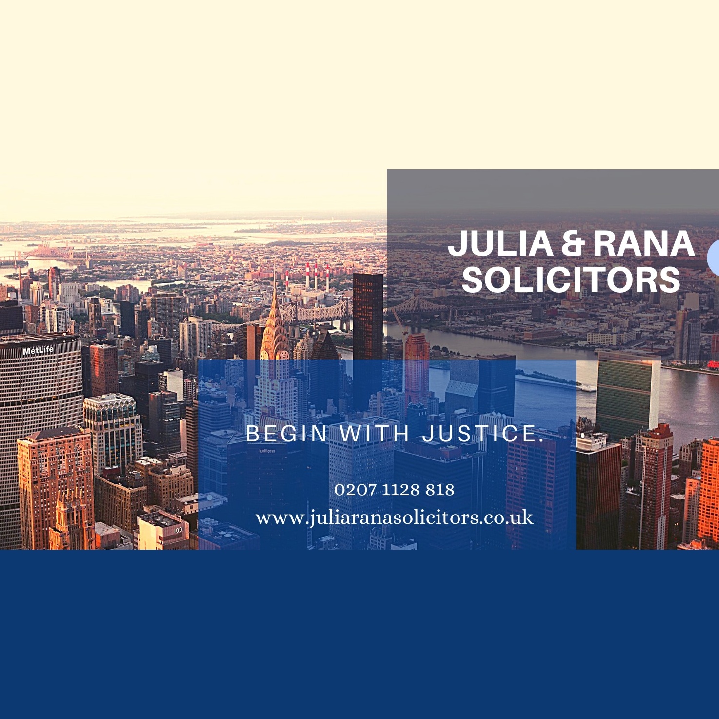 JULIA & RANA Solicitors Facebook ad: Julia & Rana Solicitors is your local London…