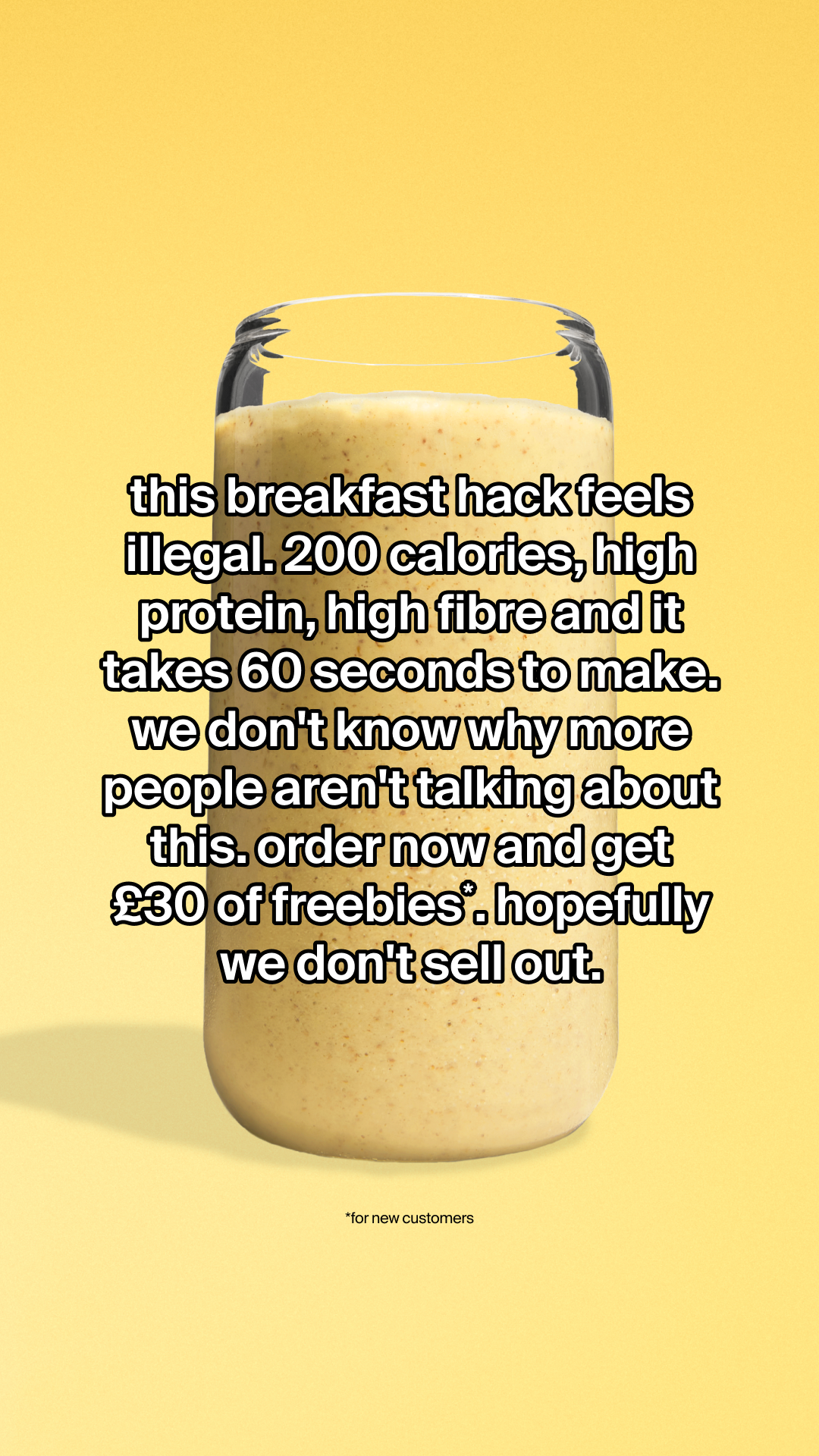 Huel Facebook ad