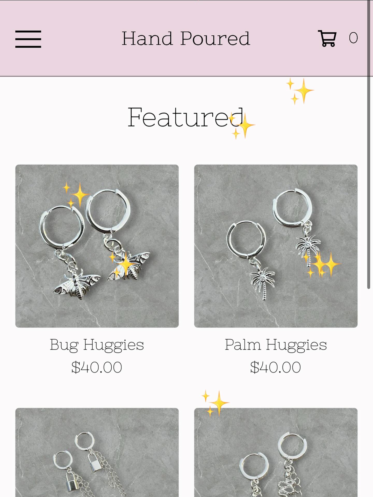 Hand Poured Facebook ad: Just restocked our Huggies range.