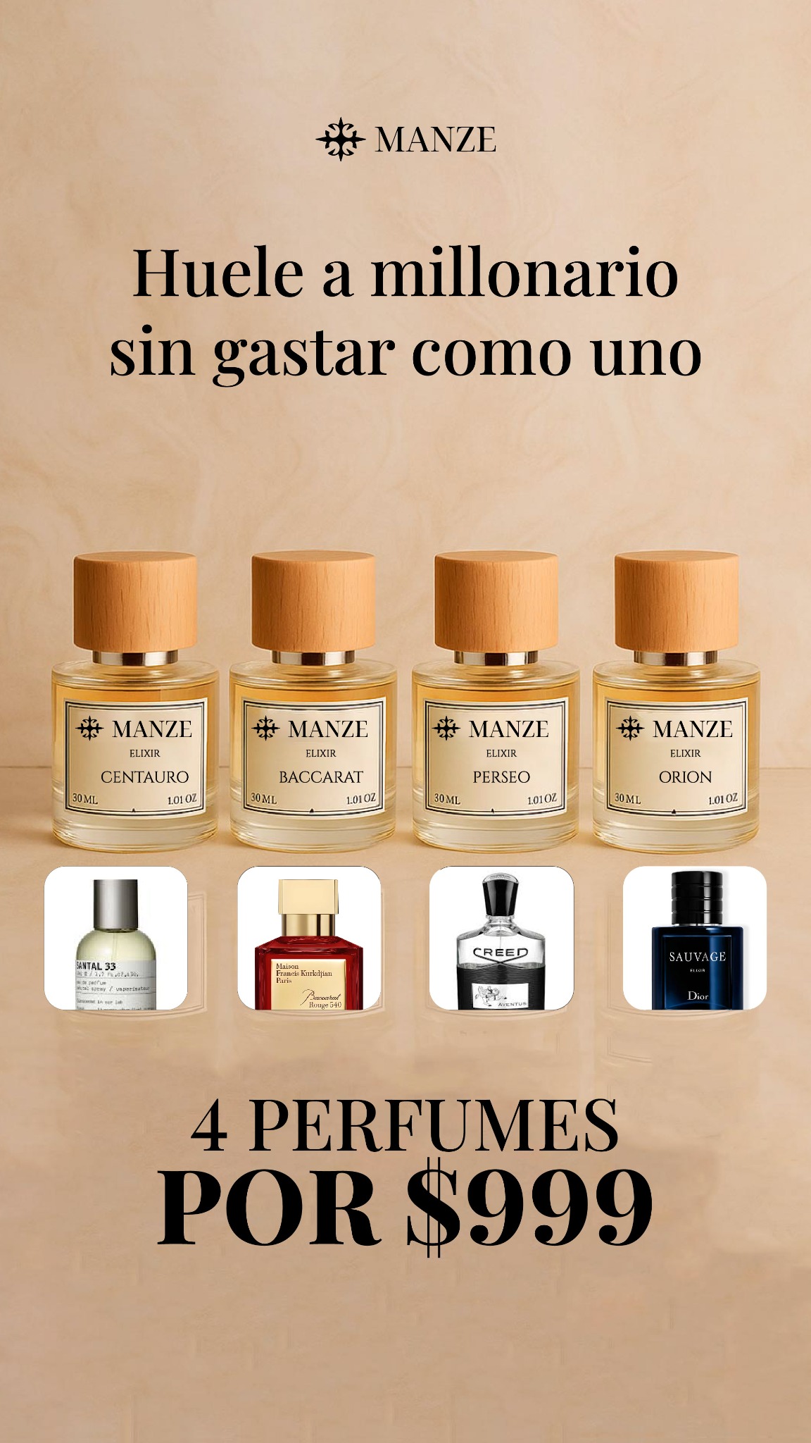 Manze Perfumes Facebook ad