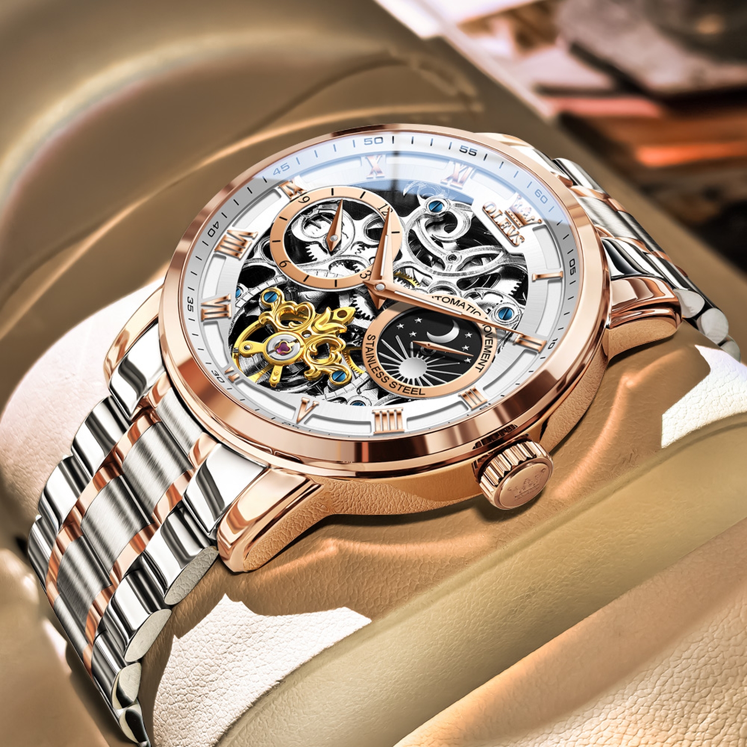 Royal brands collection Facebook ad: The Classic Olevs Automatic Watch