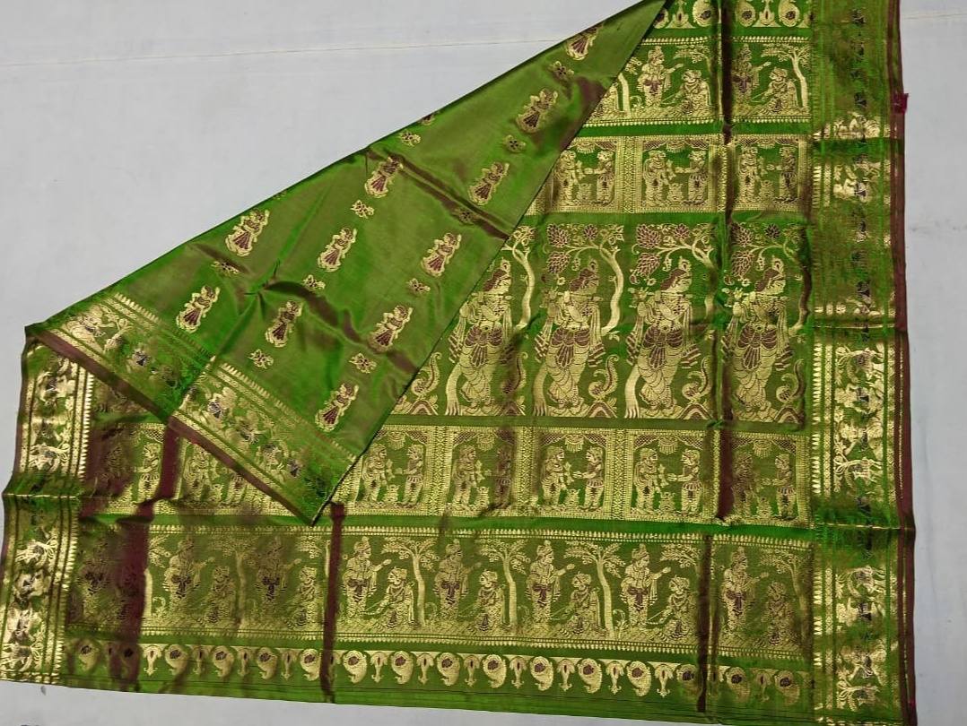 Bishnupuri Silk Sarees Facebook ad: Woven Dreams, Timeless Elegance.