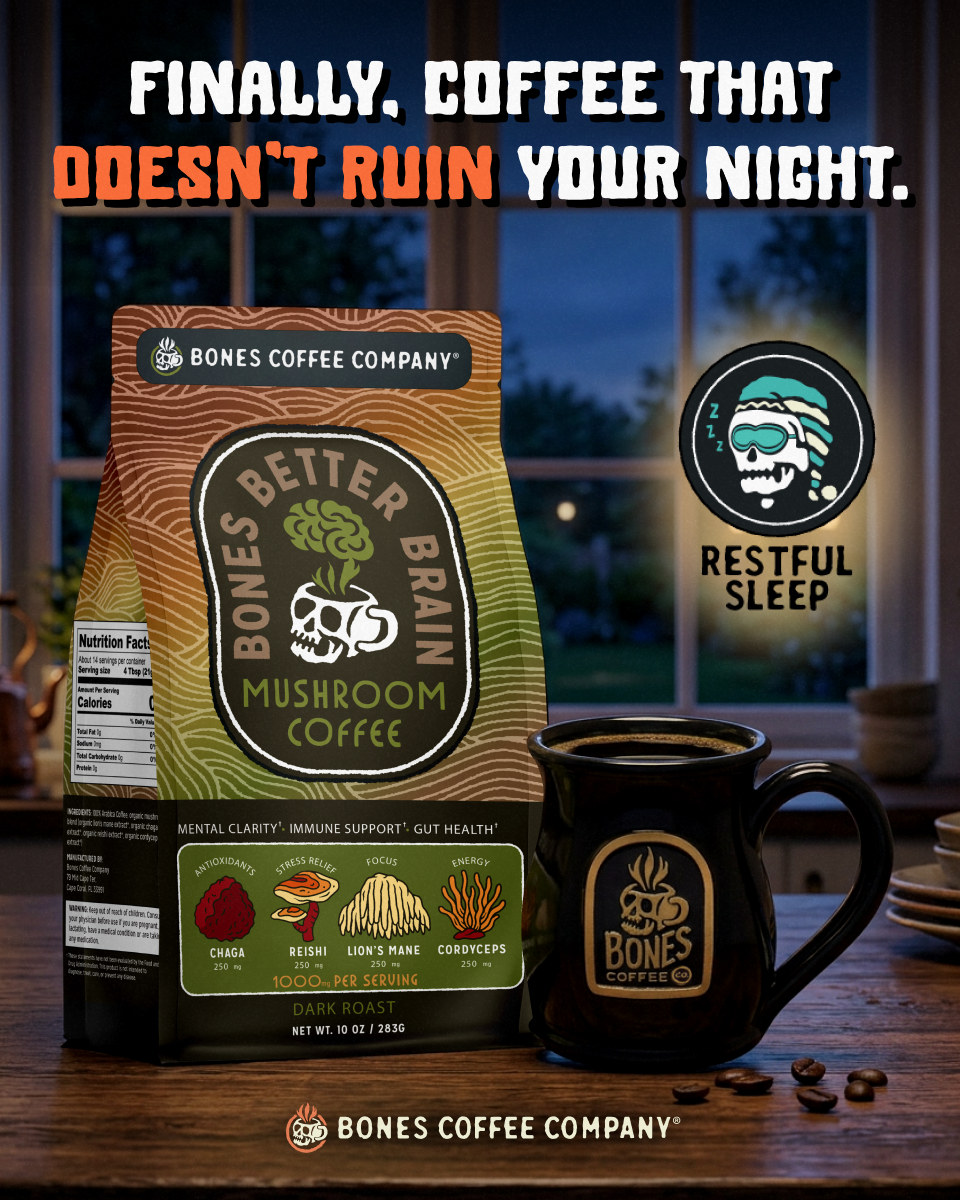 Bones Coffee Company Facebook ad