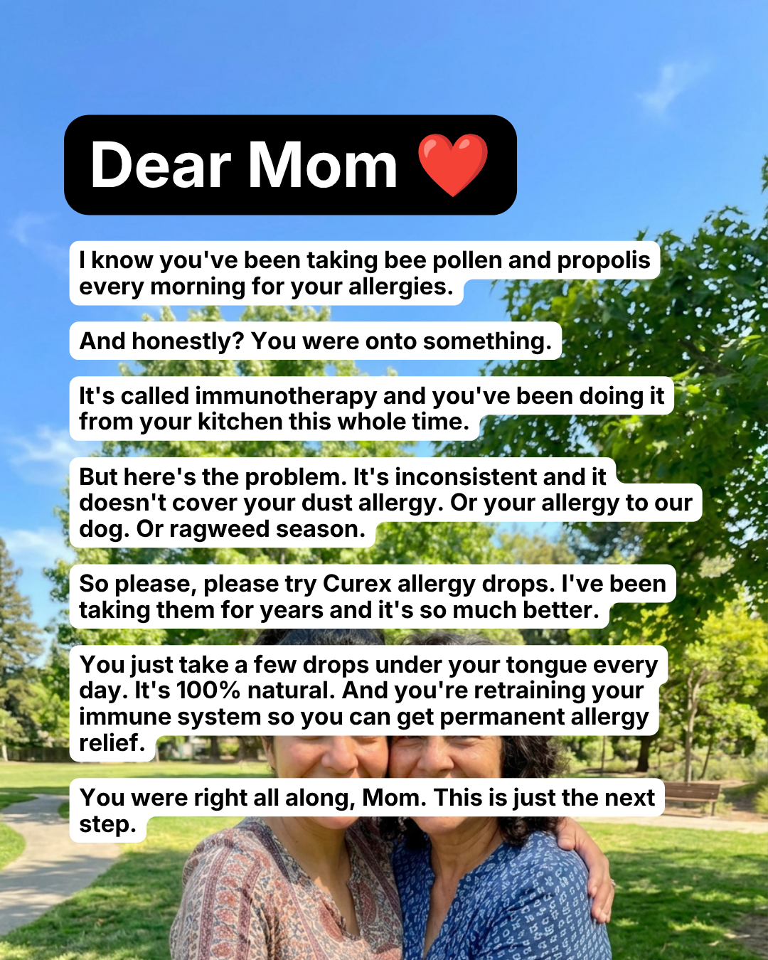 Curex Allergy Facebook ad